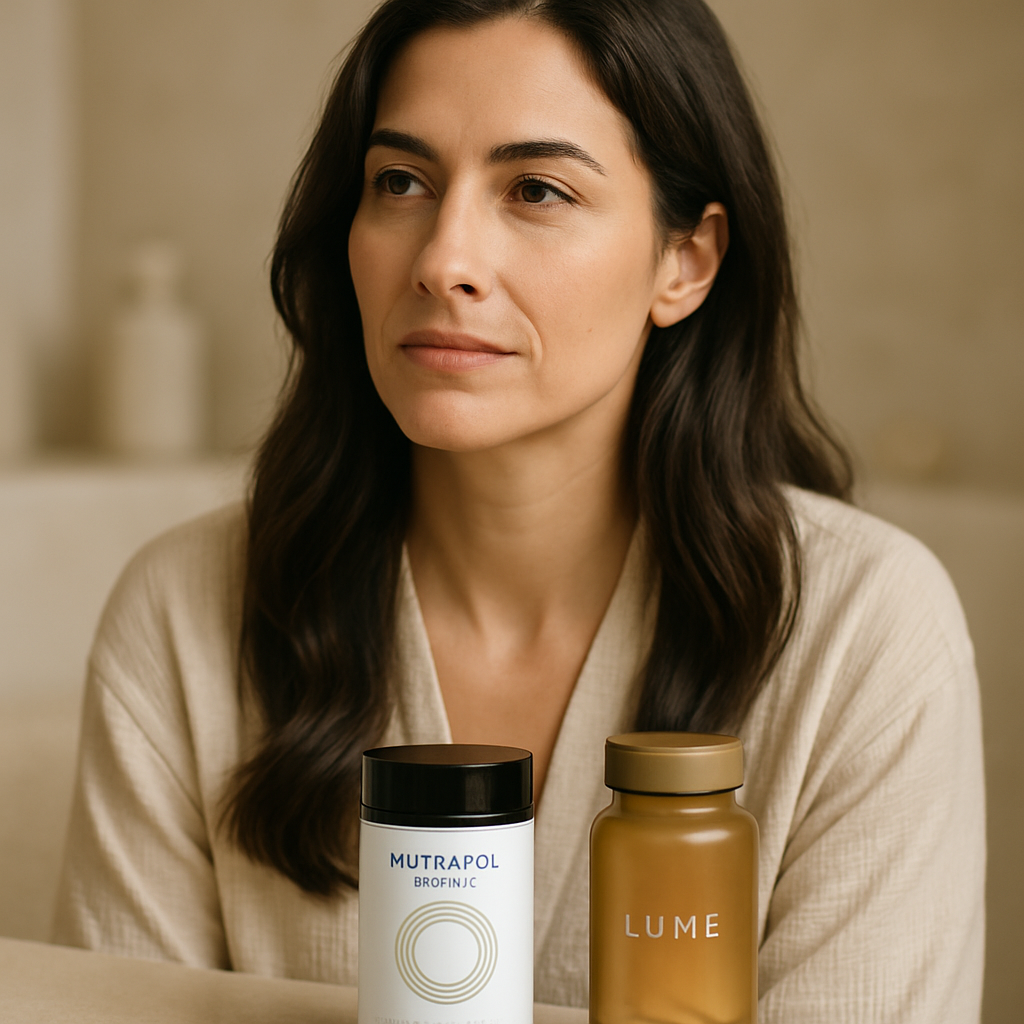 Comparativa visual Nutrafol vs Lumeyr Women suplemento anticaída femenino España 2025