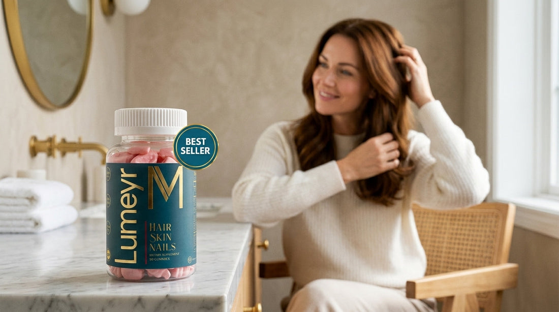 Collection of hair vitamins laid out for comparison — best vitamins for female hair loss UK buying guide 2026