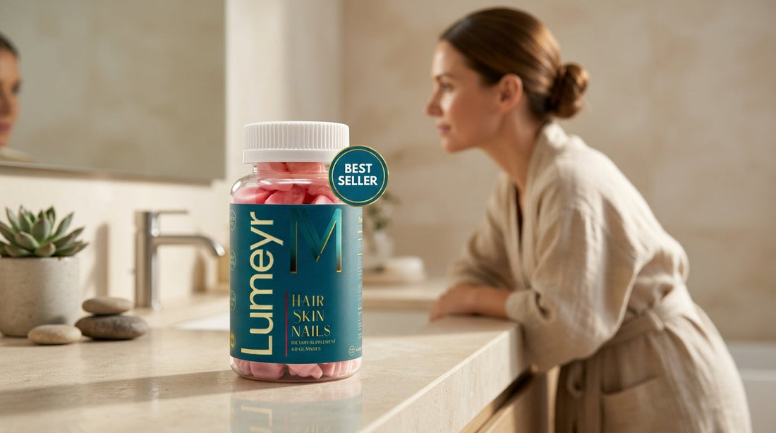 Assortment of hair gummies and supplement jars for a UK buyer comparison guide 2026