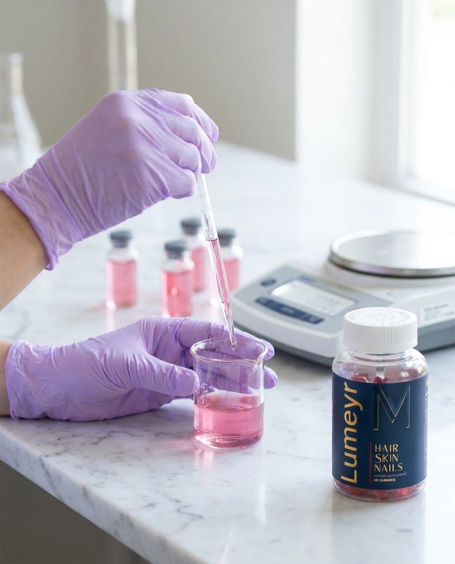 Formulating Lumeyr gummies in the lab